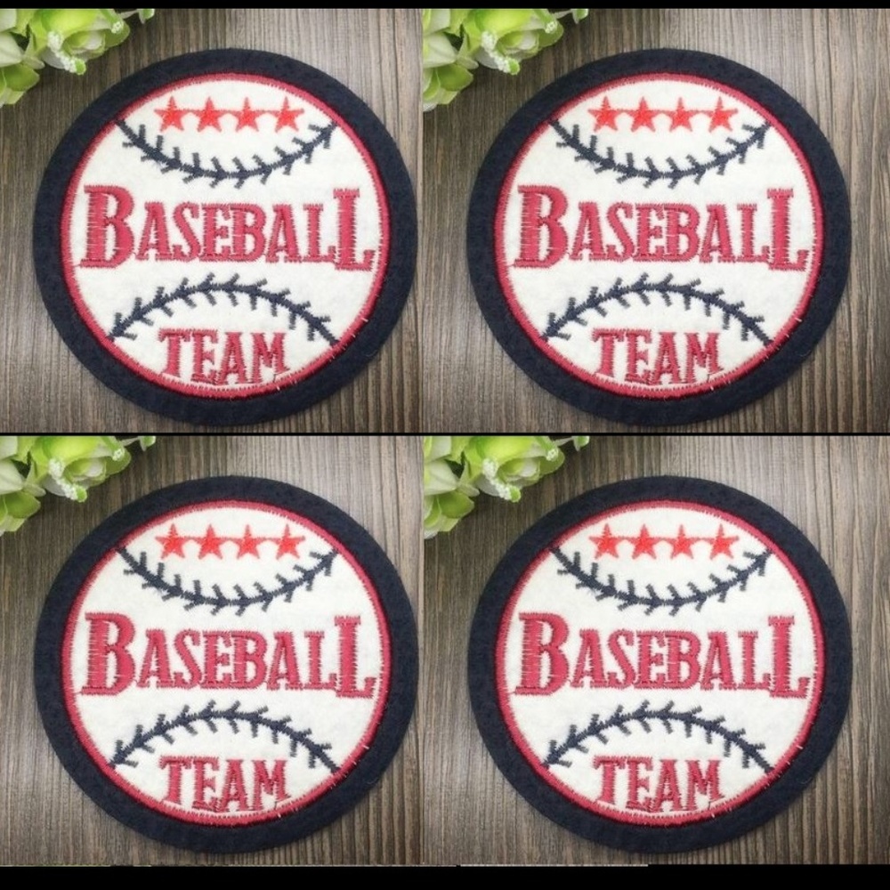 BASEBALL TEAM SPORTS EASY IRON ON PATCHES BADGES